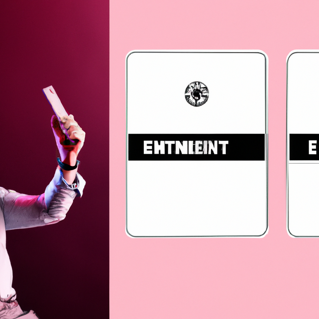 Muted collage of micro-show stills in neon frames